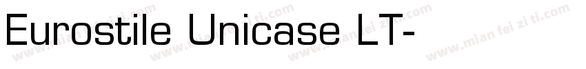 Eurostile Unicase LT字体转换